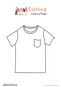 Clothing Coloring Pages For Kids – Free Printables - Kids Art &amp; Craft
