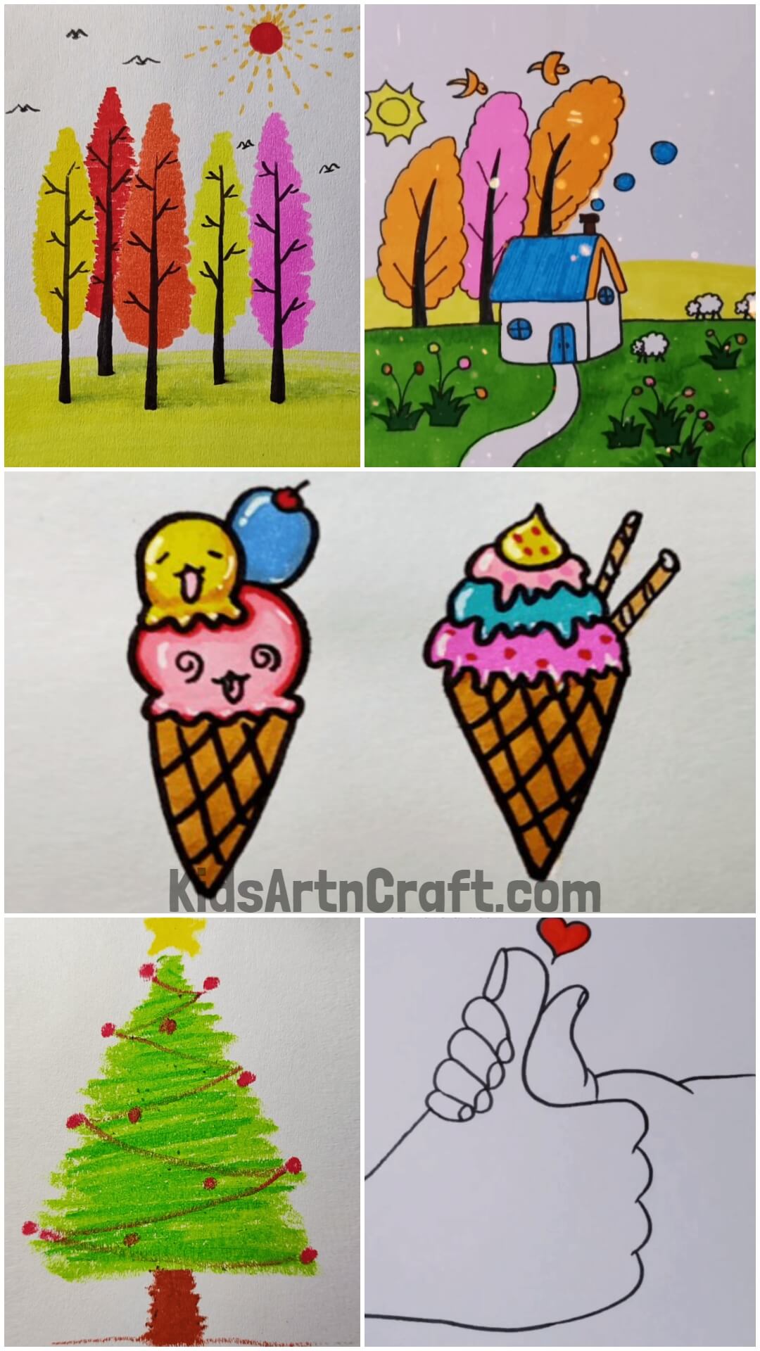 Colorful & Fresh Drawings for Kids