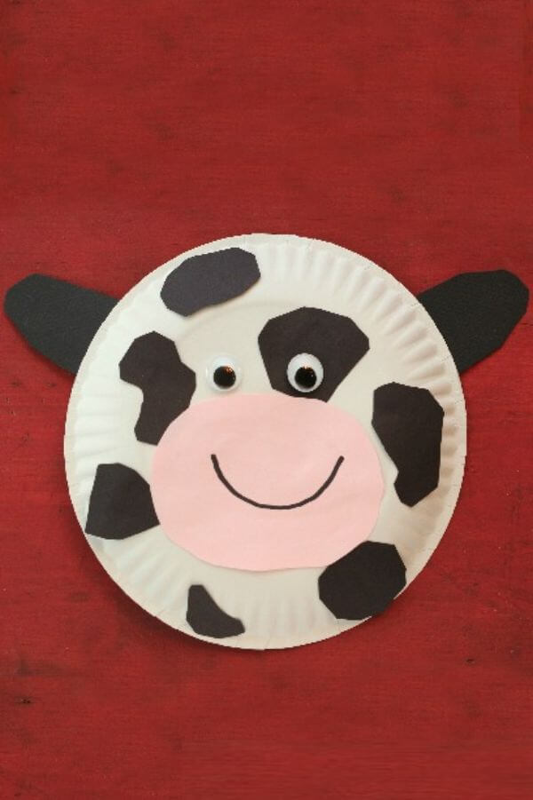 Cow Paper Plate Craft Project For Kids