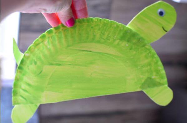 Cute Turtle Paper Plate Craft For Kids