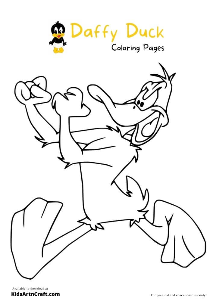 Daffy Duck Coloring Pages For Kids