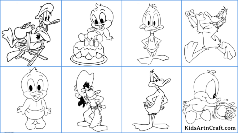 Daffy Duck Coloring Pages For Kids – Free Printables - Kids Art & Craft