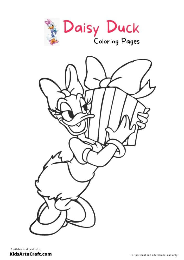 Daisy Duck Coloring Pages For Kids