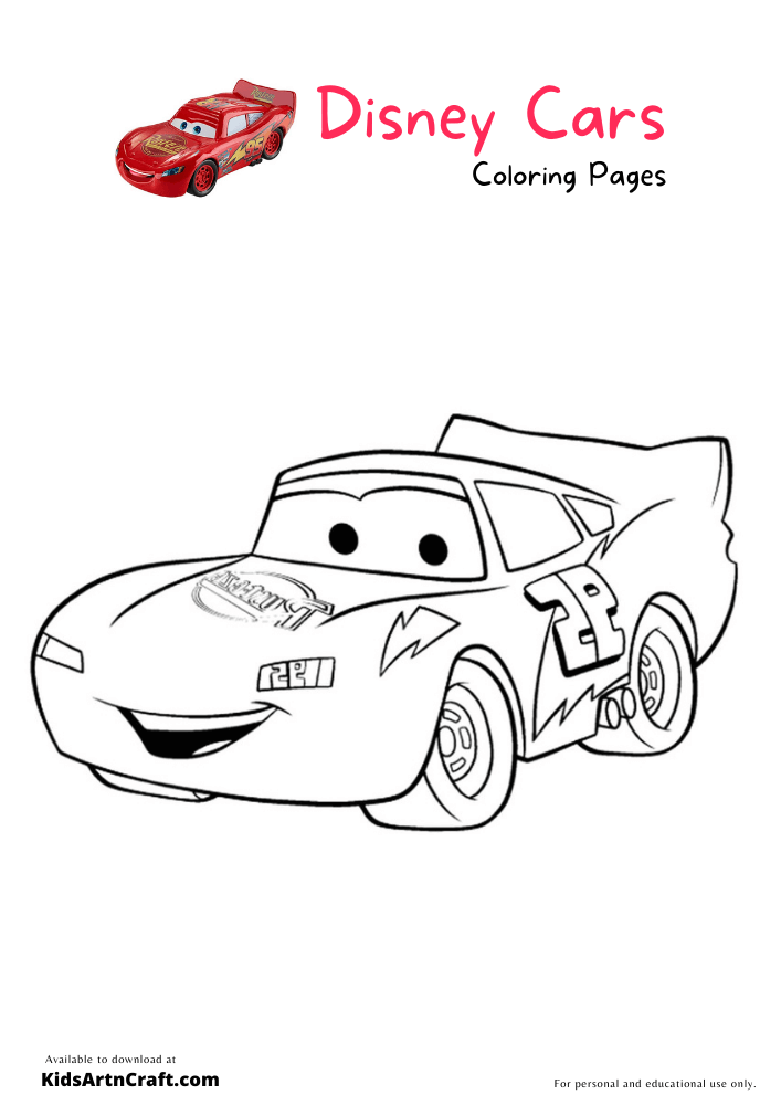 Disney Cars Coloring Pages For Kids