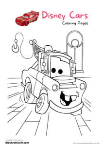 Disney Cars Coloring Pages For Kids – Free Printables - Kids Art &amp; Craft