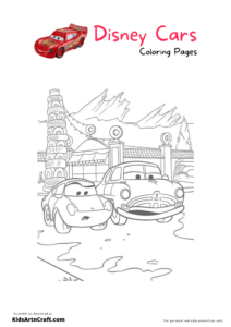 Disney Cars Coloring Pages For Kids – Free Printables - Kids Art &amp; Craft