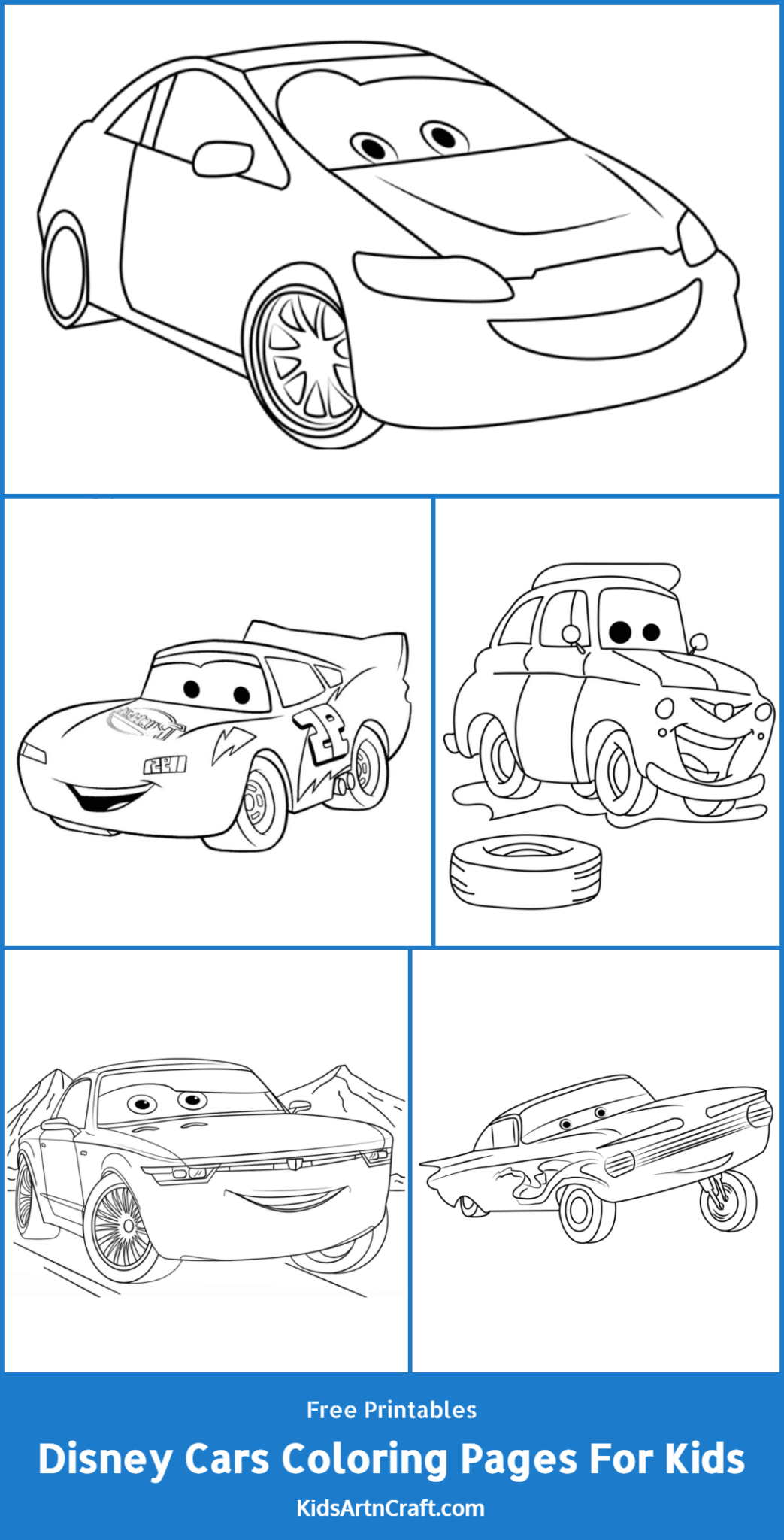 Disney Cars Coloring Pages For Kids – Free Printables - Kids Art & Craft