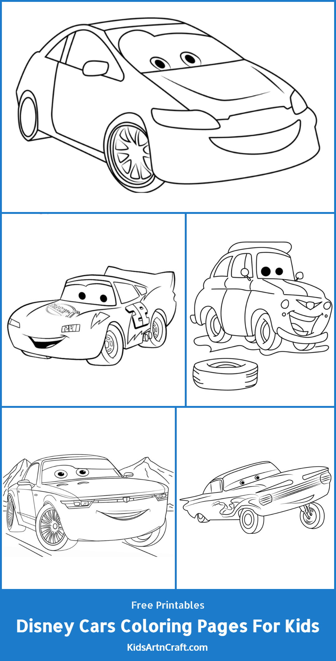 Disney Cars Coloring Pages For Kids – Free Printables