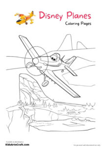 Disney Planes Coloring Pages For Kids – Free Printables - Kids Art &amp; Craft