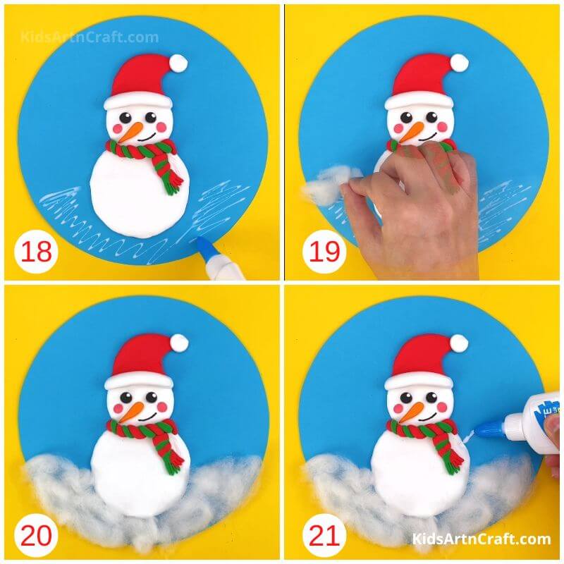 DIY Easy Snowman Crafts for Kids - Step by step tutorial