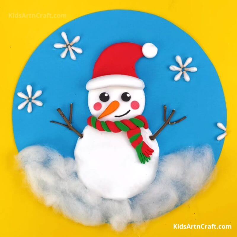 DIY Easy Snowman Crafts for Kids - Step by step tutorial