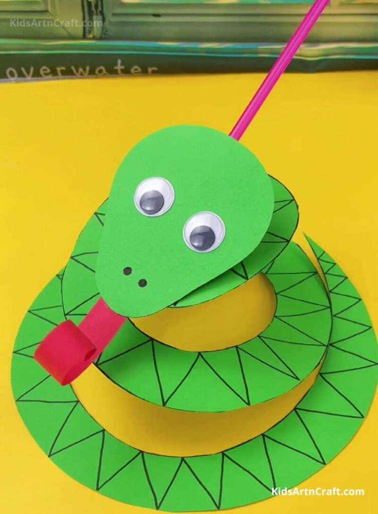 How to Make Paper Plate Snake - Art and Craft for Kids - Kids Art & Craft