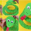 DIY How to Make Paper Plate Snake Art & Craft For Kids