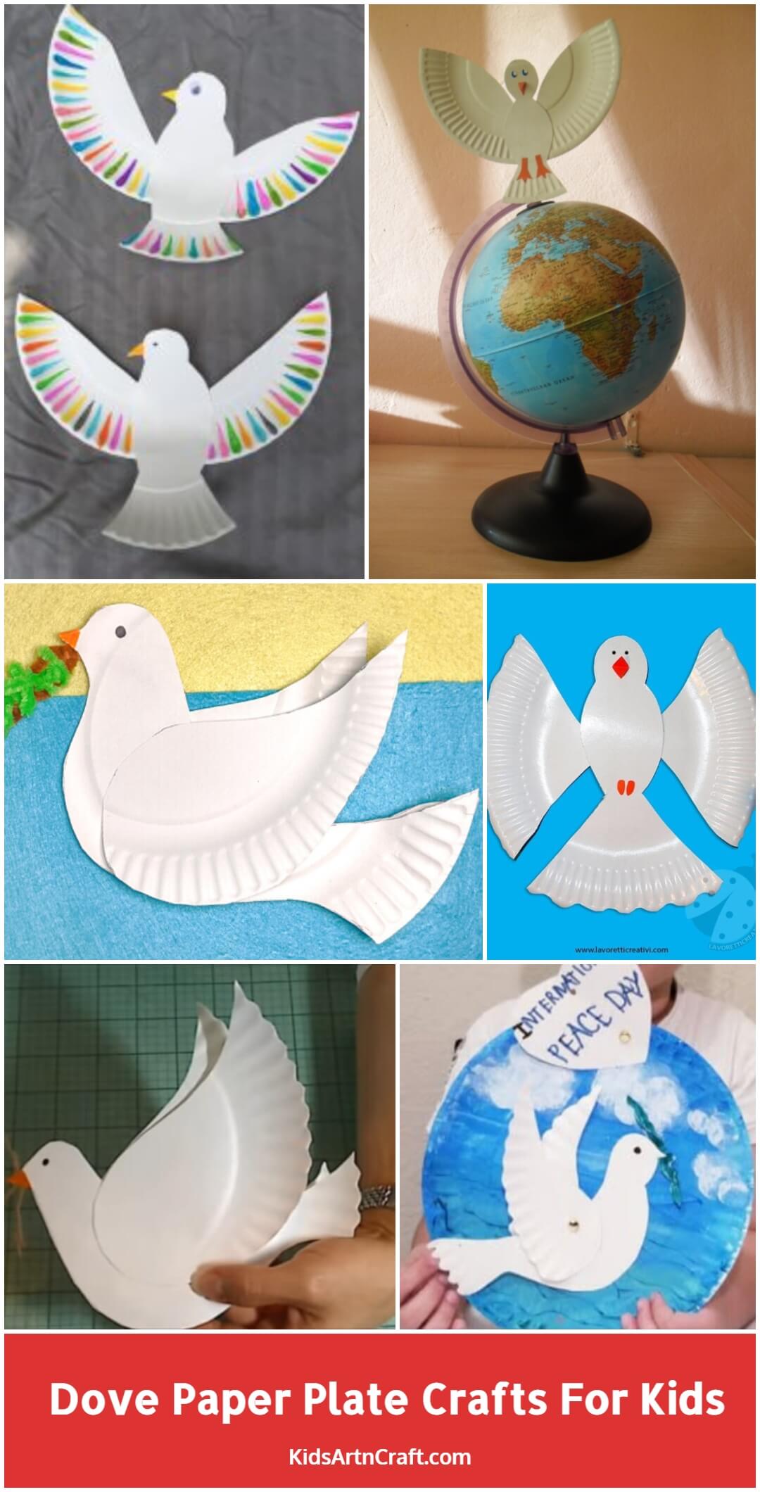 Dove Paper Plate Crafts For Kids