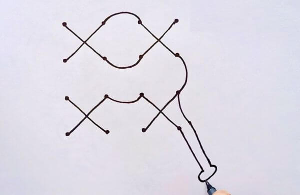Camel Drawing & Sketches for Kids Draw Camel With Dots For Kids