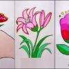 Flower Drawing Ideas For Kids