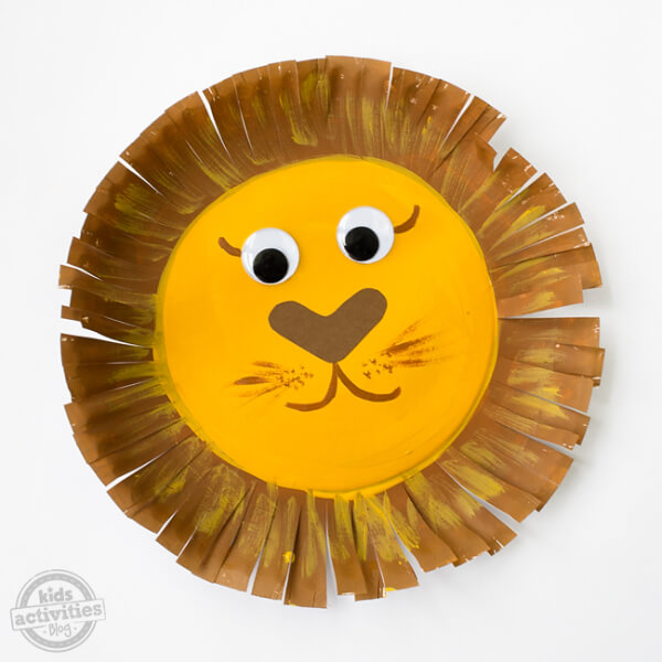 Easy Paper Plate Lion Crafts For Kids
