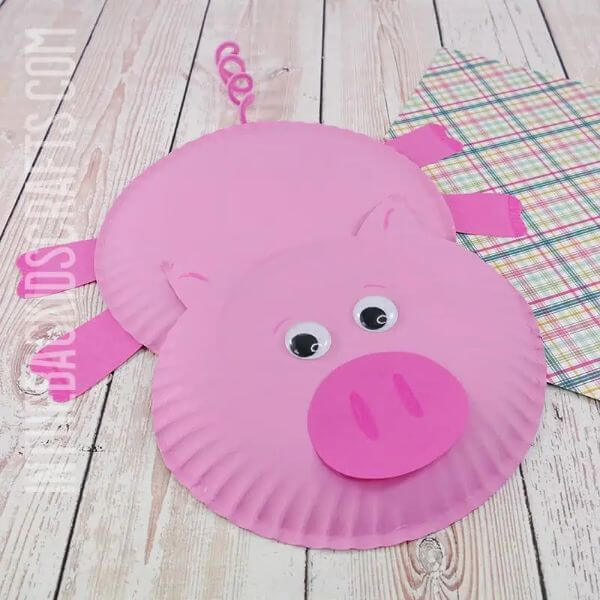 Easy Paper Plate Pig Craft Template