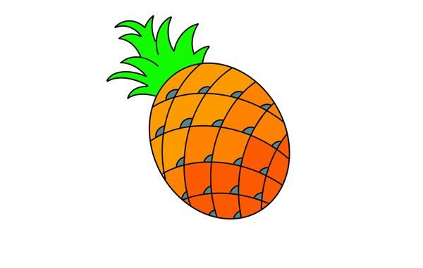 Easy Pineapple Drawing Tutorial
