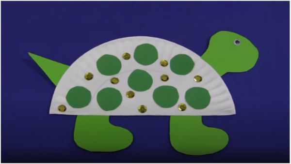 Easy Turtle Craft With Paper Plate For Kids