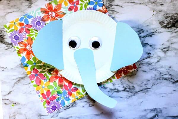 Elephant Easy Paper Plate Craft For Kids 