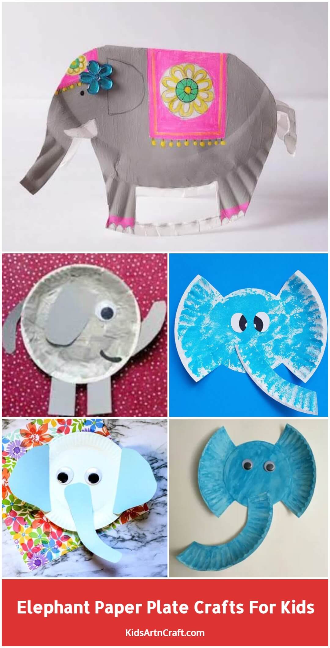 Elephant Paper Plate Crafts For Kids