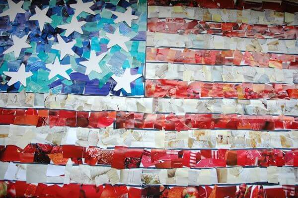 Giant Old Mosaic Flag Project For Kids