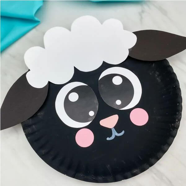 Free Sheep Paper Plate Craft Template