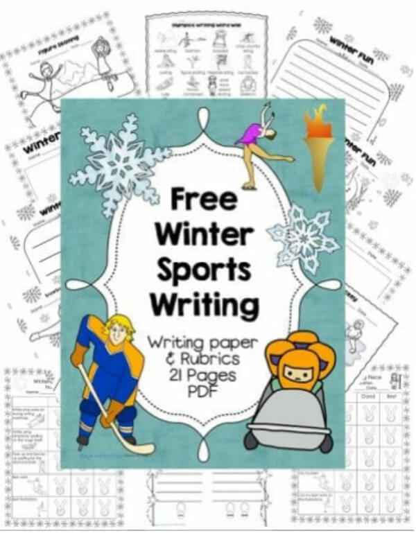 Free Winter Olympic Sports Writing Printable Activity For Classroom