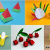Fruits Origami Craft For Kids