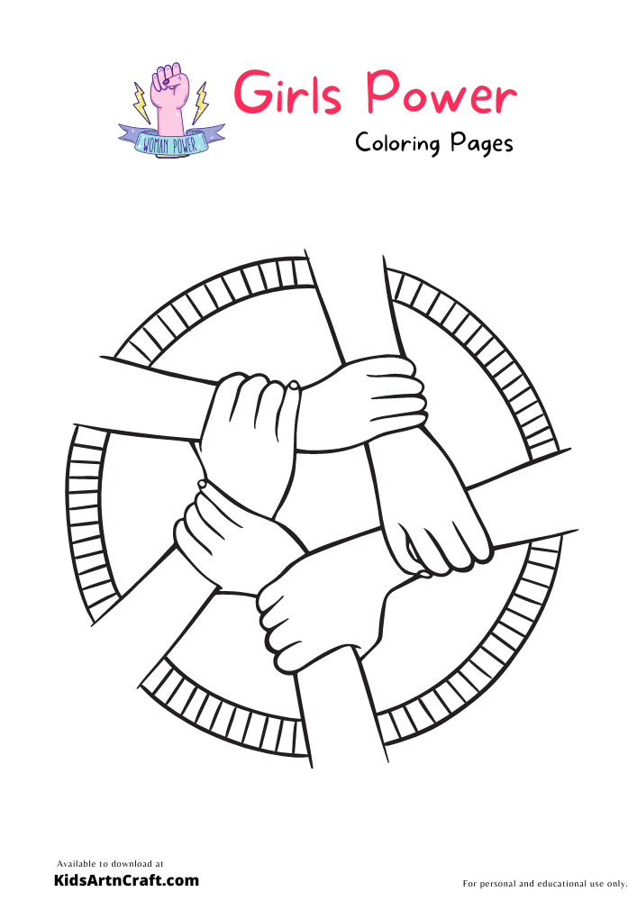 Girl Power Coloring Pages For Kids – Free Printables