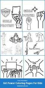 Girl Power Coloring Pages For Kids – Free Printables - Kids Art &amp; Craft