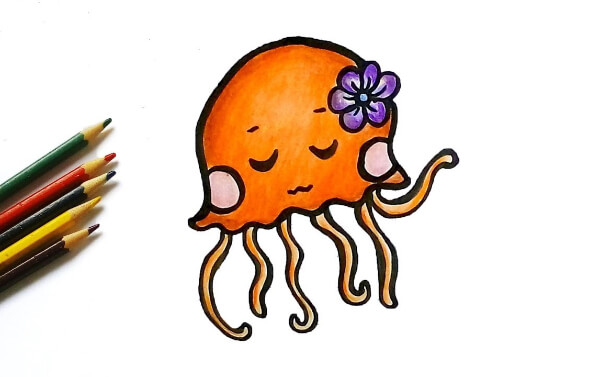 How To Draw Cute Jellyfish