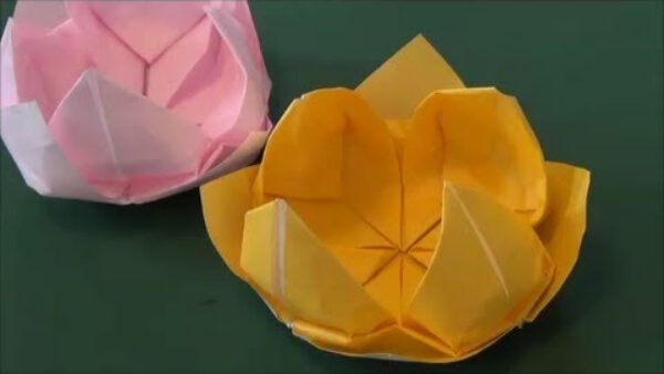 Water Lily Origami Instructions