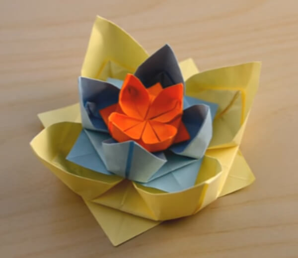 How To Make An Water Lily - Paper Flower Craft For Kids