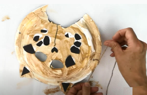 How To Make Cheetah Paper Plate Mask Craft