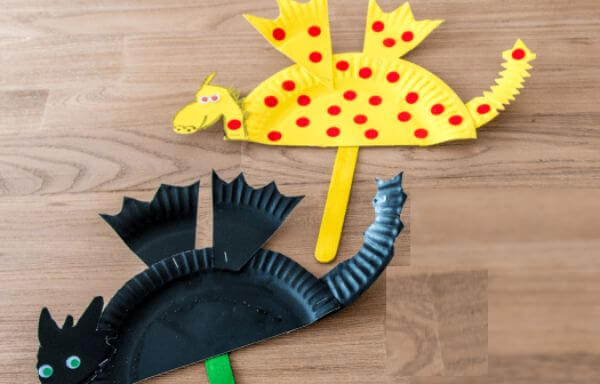 How To Make Dragon Craft Using Paper Plate