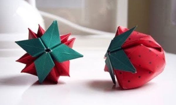 How To Make Fruit Strawberry Origami