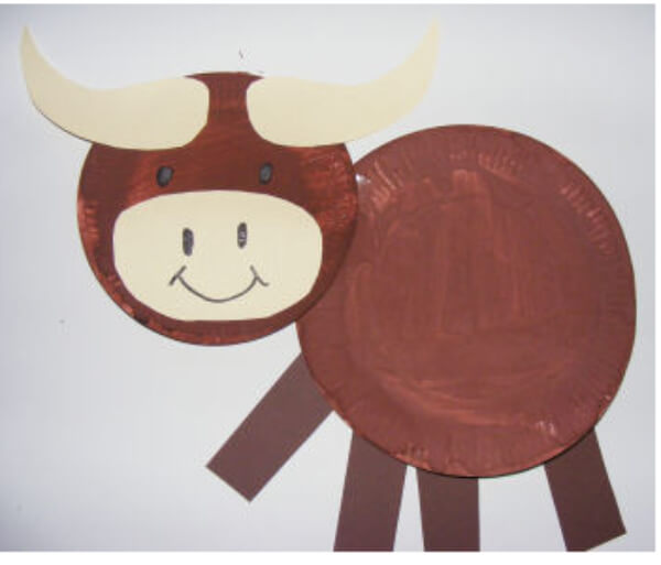 How To Make Ox Craft With Paper plate