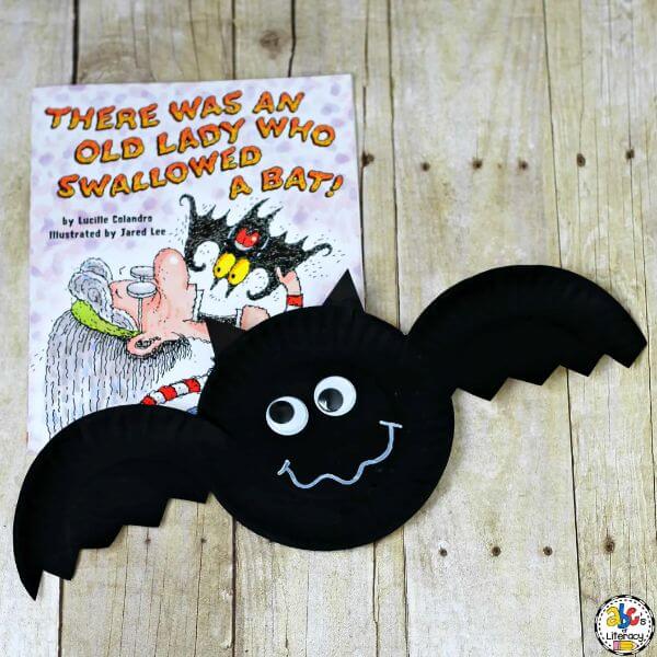 How To Make Paper Plate Bat Craft For Kids