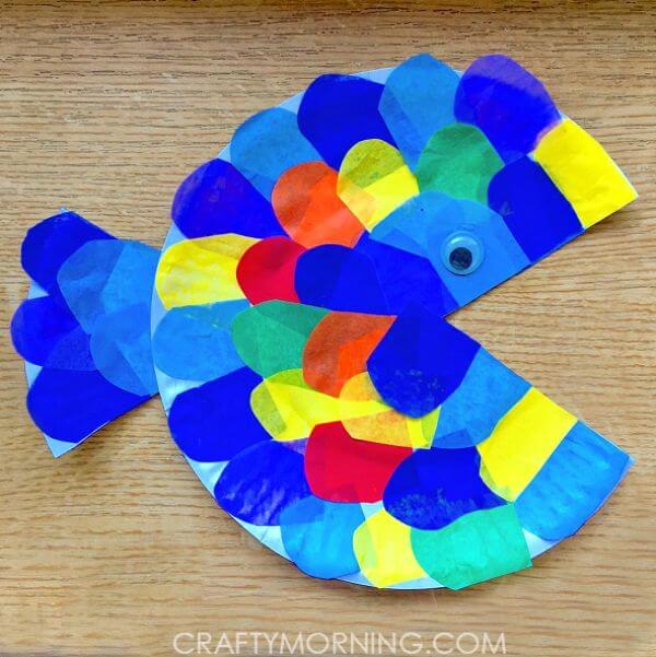How To Make Paper Plate Fish Craft For Kids