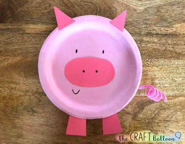 How To Make Paper Plate Pig Craft