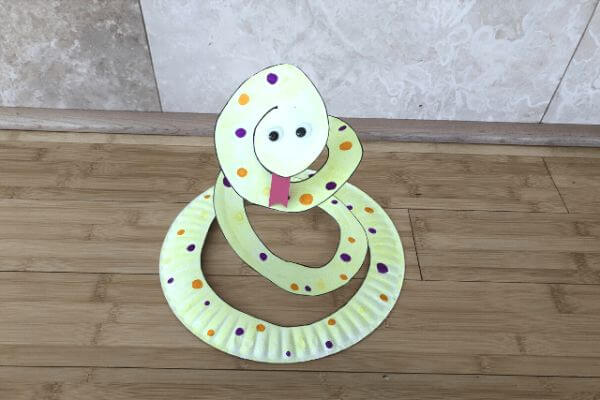 How To Make Paper Plate Snake Craft For Kids
