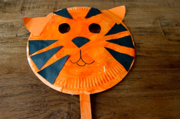 How To Make Tiger Face Mask With Paper Plate