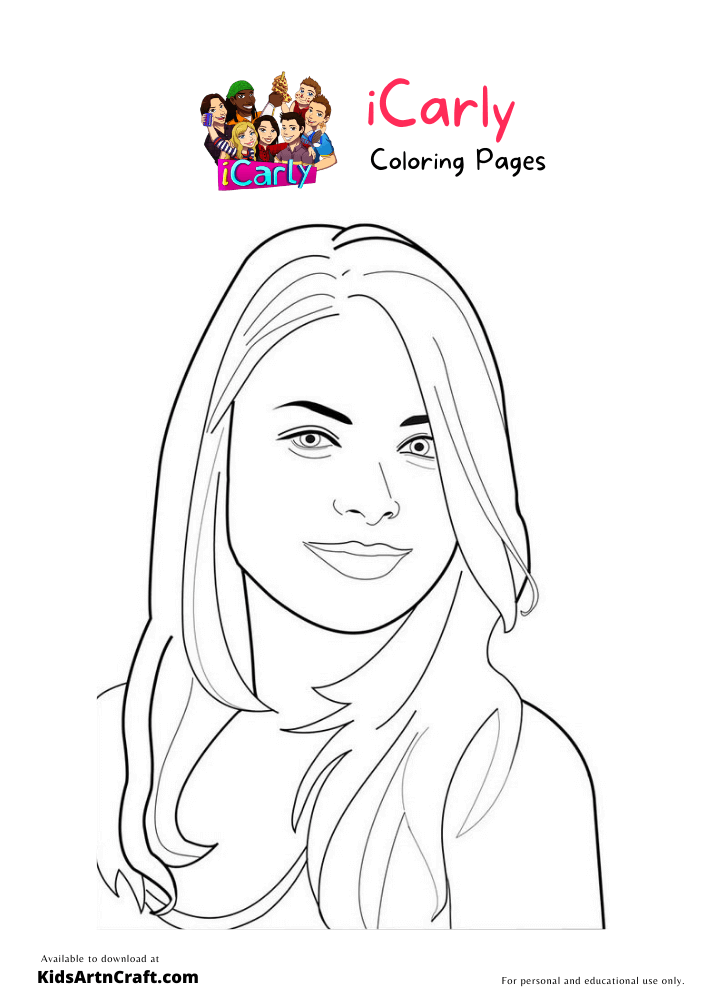 Icarly Coloring Pages For Kids