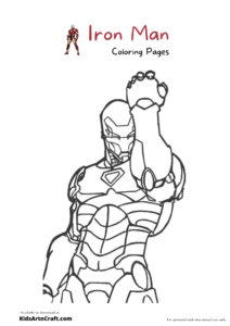 Iron Man Coloring Pages For Kids – Free Printables - Kids Art &amp; Craft