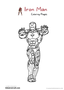 Iron Man Coloring Pages For Kids – Free Printables - Kids Art &amp; Craft