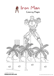 Iron Man Coloring Pages For Kids – Free Printables - Kids Art &amp; Craft