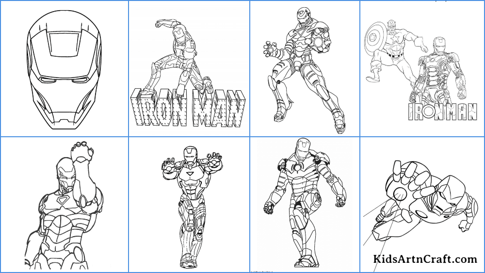 iron man coloring pages for kids free printables kids art craft