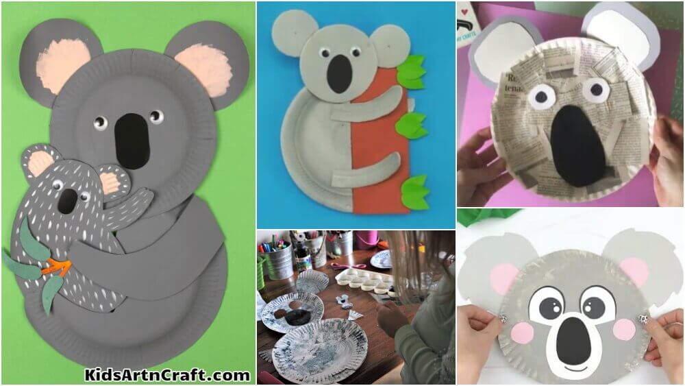 Koala Paper Plate Crafts for Kids